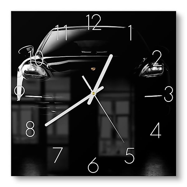 DEQORI Wanduhr 'Porsche Panamera Front' (Glas günstig online kaufen
