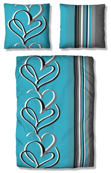 my home Bettwäsche "Area in Gr. 135x200 oder 155x220 cm" 2 Stk. tlg. Bettwä günstig online kaufen