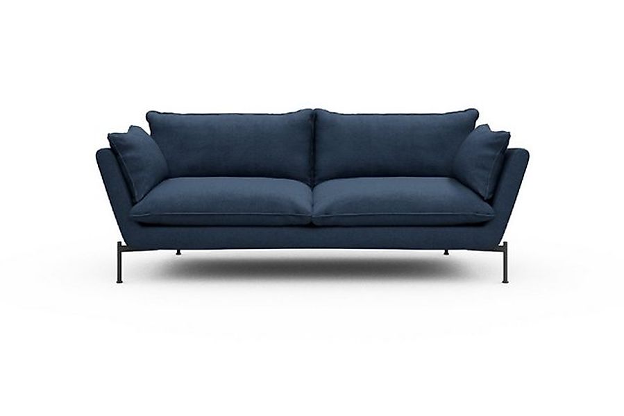 moebelfaktor Sofa Anton PREMIUM 3-Sitzer, schräg gestellte Armlehnen, hoher günstig online kaufen