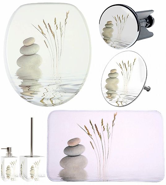 Sanilo Badaccessoire-Set "Balance" bestehend aus WC-Sitz, Badteppich, Stöps günstig online kaufen