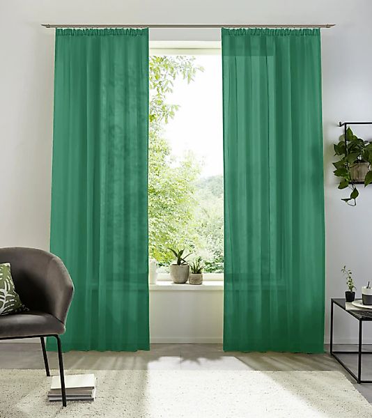 my home Gardine »XANA mit Ösen, Kräuselband oder Schlaufen« Kräuselband 1 S günstig online kaufen