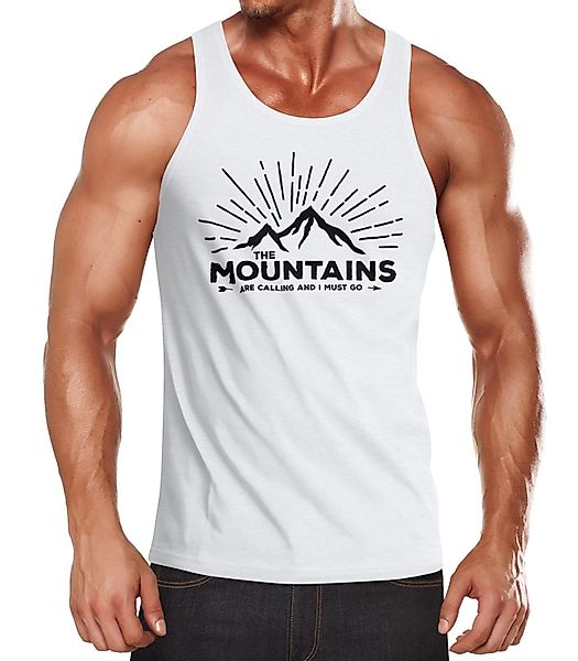 MoonWorks Tanktop Herren Tanktop The Mountains günstig online kaufen
