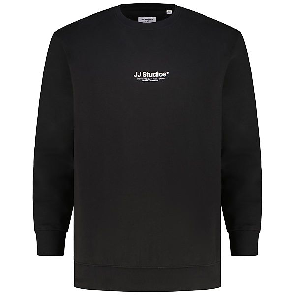 Jack&Jones Sweatshirt mit Label-Print Farbe schwarz Größe: 6XL günstig online kaufen