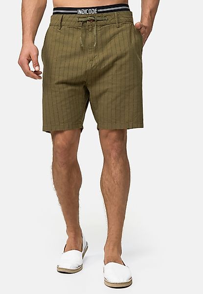 Indicode Chinoshorts Giwgros gestreift, aus einem günstig online kaufen