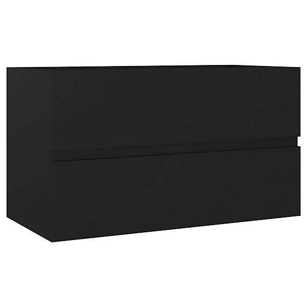 Waschbeckenunterschrank Schwarz 80x38,5x45 Cm Spanplatte günstig online kaufen