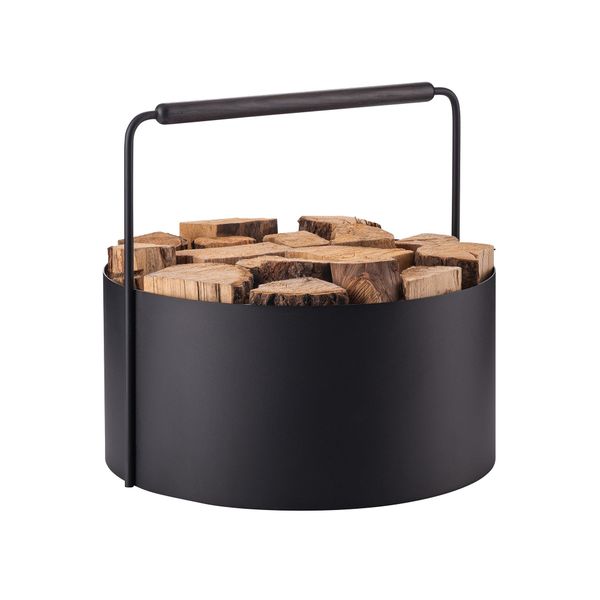 blomus Kaminholzkorb -ASHI- Eleganter Holzkorb: Stilvoll, günstig online kaufen