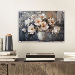 MuchoWow Acrylglasbild Blumen - Weiß - günstig online kaufen