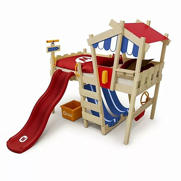Wickey Kinderbett Crazy Hutty - Spielbett mit Rutsche 90 x 200 cm, Etagenbe günstig online kaufen