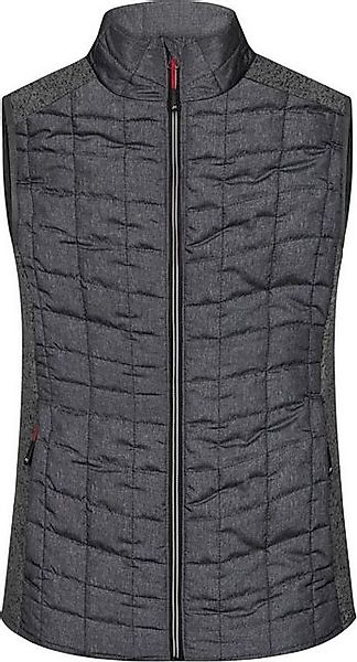 Daiber Steppweste James & Nicholson JN 739 Damen Hybrid Strickfleece Gilet günstig online kaufen