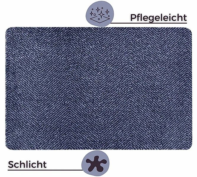 HANSE Home Fußmatte »Clean & Go, Türmatte«, rechteckig, 7 mm Höhe, Waschbar günstig online kaufen