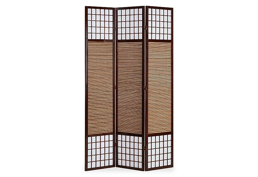 Homestyle4u Paravent Raumteiler Sondergröße 2m Höhe Sichtschutz Schwarz Hol günstig online kaufen