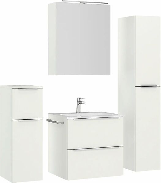 nobilia Badmöbel-Set "Levere" vormontiert, mit Soft-Close, 4 Stk. tlg. günstig online kaufen