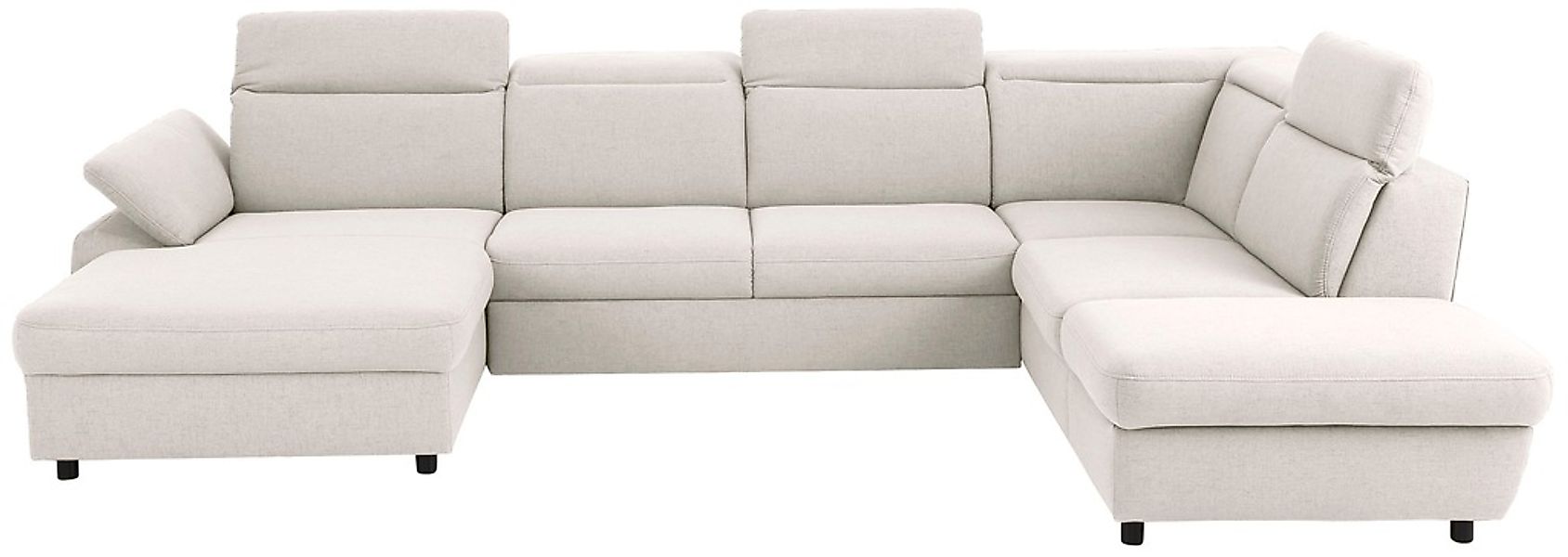 Home affaire Wohnlandschaft "Mauritius U-Form" mit Kopfteil- und Armlehnver günstig online kaufen