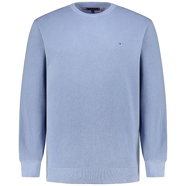 Tommy Hilfiger Feinstrickpullover aus Baumwolle, pflegeleicht Farbe hellbla günstig online kaufen