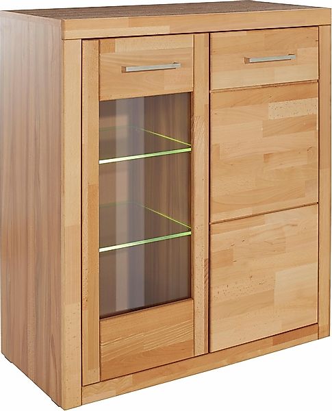 Home affaire Vitrine »LOGO68, Einlegeboden verstellbar,1Glastür, Wohnzimmer günstig online kaufen