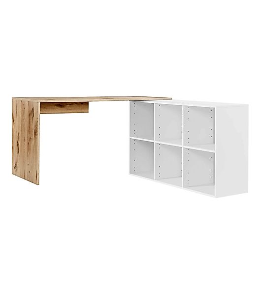 mokebo Eckschreibtisch Der Produktive (mit 6 günstig online kaufen