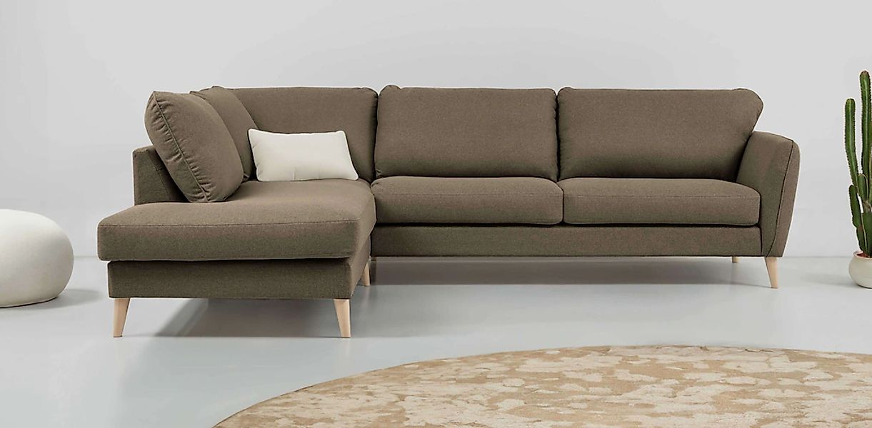 Home affaire Ecksofa "MARSEILLE 278/202 cm, L-Form, Ottom. rechts/links, ve günstig online kaufen