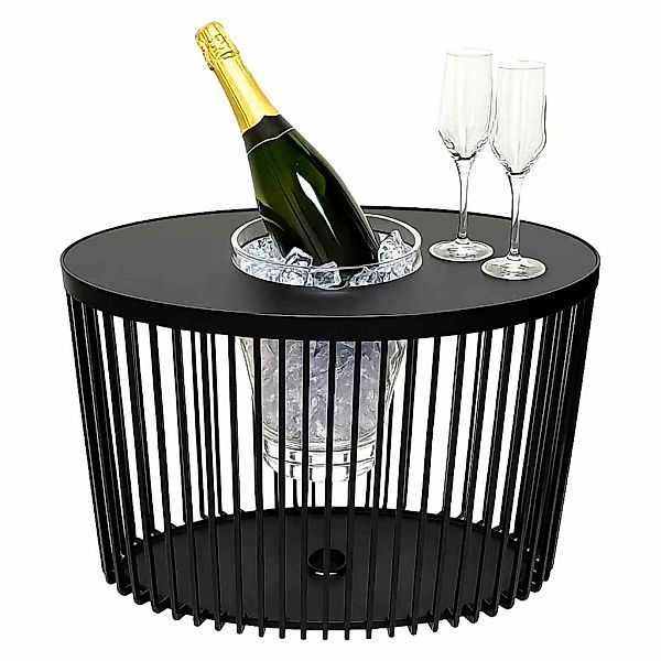 COOTAB Cooler Table Beistelltisch "3-in-1 Loungetisch mit Acryl-Kühler Stoc günstig online kaufen