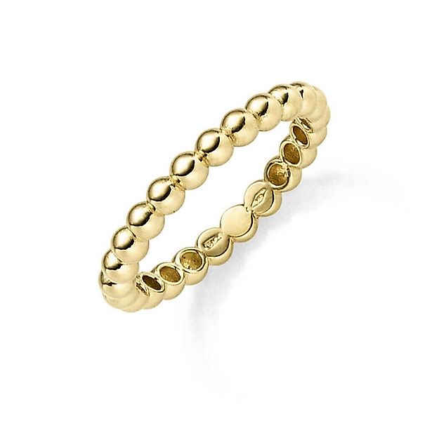 Schmuck Krone Goldring Kugelring aus 585 Gelbgold, Breite 3mm, Gold 585 günstig online kaufen