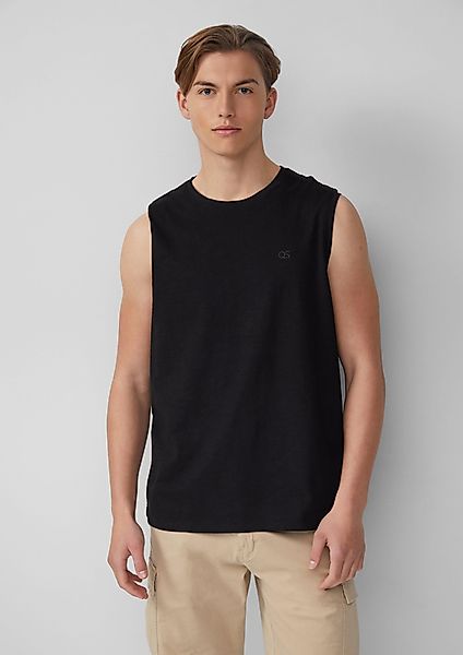 QS Shirttop Tanktop mit Flammgarnstruktur und günstig online kaufen