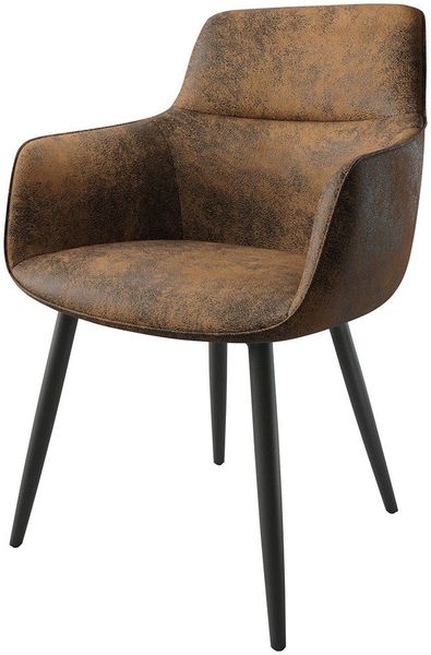 DELIFE Polsterstuhl Pejo-Flex, 4-Fuß konisch Schwarz günstig online kaufen