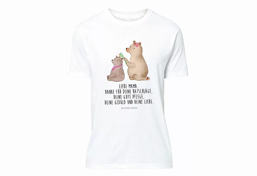 Mr. & Mrs. Panda T-Shirt Bär mit Kind - Weiß - Geschenk, Mutti, Tshirt, Sch günstig online kaufen