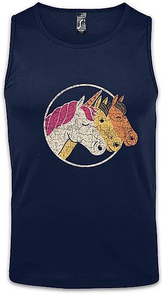 Urban Backwoods Tanktop Unicorn & Horses Ärmelloses T-Shirt Einhorn Regenbo günstig online kaufen