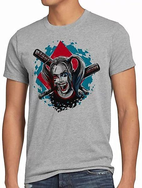 style3 Print-Shirt Herren T-Shirt Harley Quinn joker punk baseball günstig online kaufen