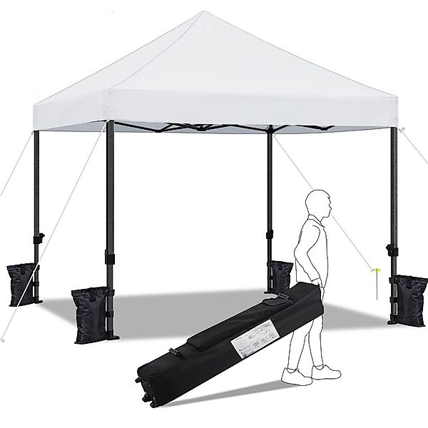 Yaheetech Faltpavillon 3x3m, Pavillon inkl. Tasche günstig online kaufen