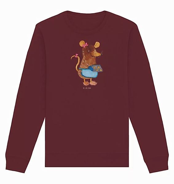 Mr. & Mrs. Panda Longpullover Größe S Maus Kekse - Burgundy - Geschenk, bac günstig online kaufen