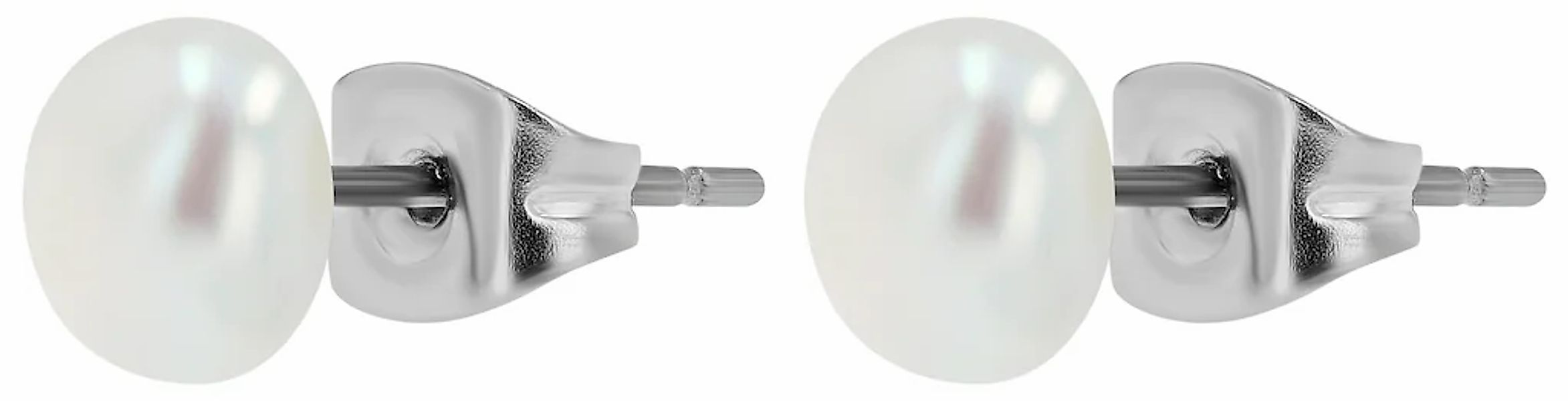 Adelia´s Paar Ohrhänger "Damen Ohrringe – Ohrstecker aus Titan mit Süßwasse günstig online kaufen