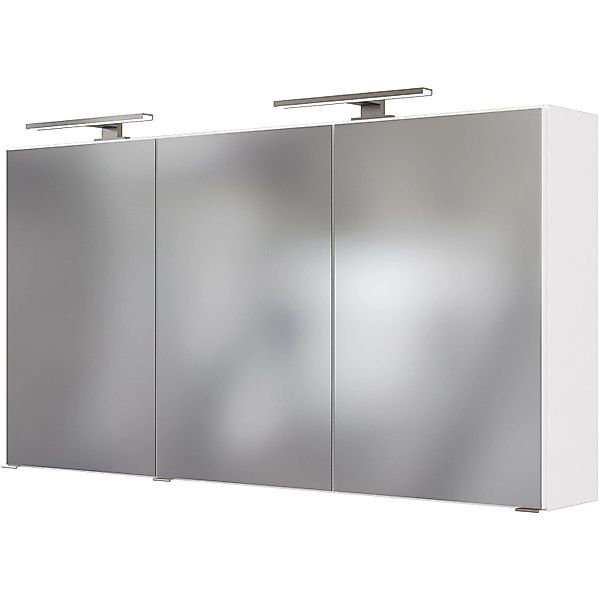 Held Möbel 3D-Spiegelschrank Monza 120 cm Weiß günstig online kaufen
