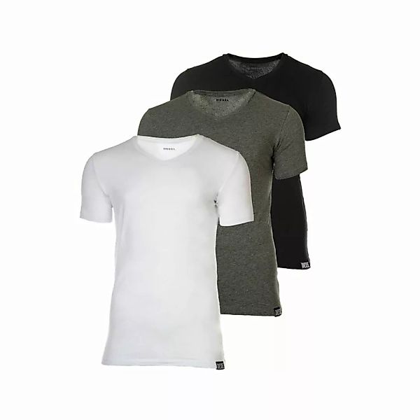 DIESEL Herren T-Shirt 3er Pack - UMTEE-Michael, V-Ausschnitt, Kurzarm, Cott günstig online kaufen