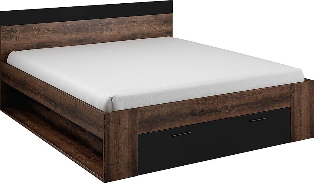 Home affaire Stauraumbett "Beta, Breite 160 oder 180cm, moderne Bettanlage günstig online kaufen