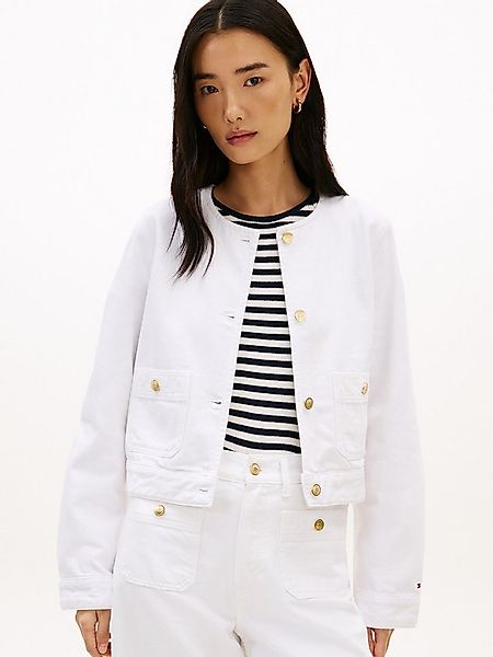 Tommy Hilfiger Outdoorjacke DNM CLR LADY JACKET LS mit Zierknöpfen günstig online kaufen