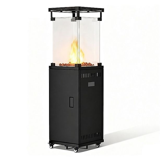 Meulbaty Terrassenstrahler Gas-Terrassenheizstrahler 5-13 kW mit Piezozündu günstig online kaufen