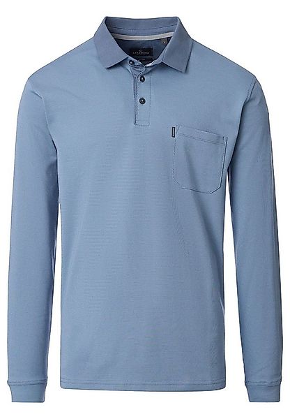 CASAMODA Langarm-Poloshirt Basic (1-tlg) Poloshirt - Baumwolle - Atmungsakt günstig online kaufen