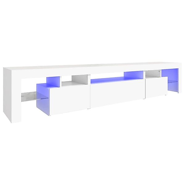 vidaXL TV-Schrank mit LED-Leuchten Weiß 215x36,5x40 cm 3152794 günstig online kaufen