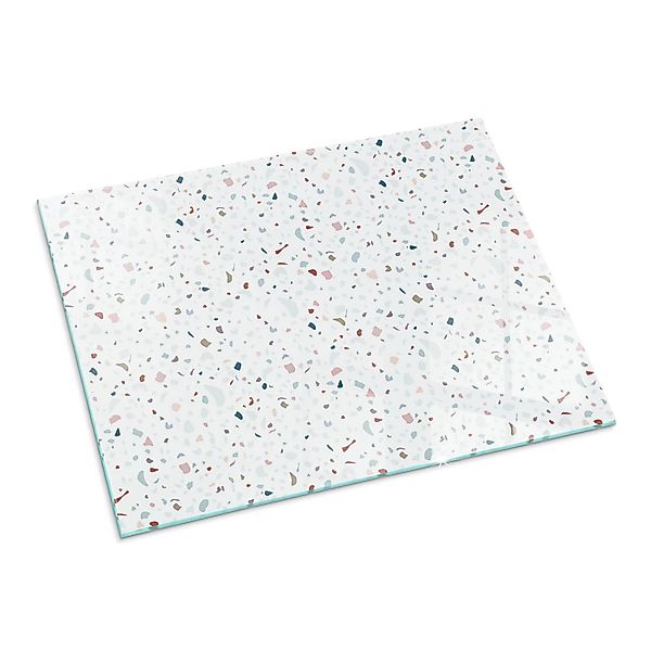 Tulup Glasplatte für Kamin Muster mit Kleinen Formen Glasplatte unter Kamin günstig online kaufen