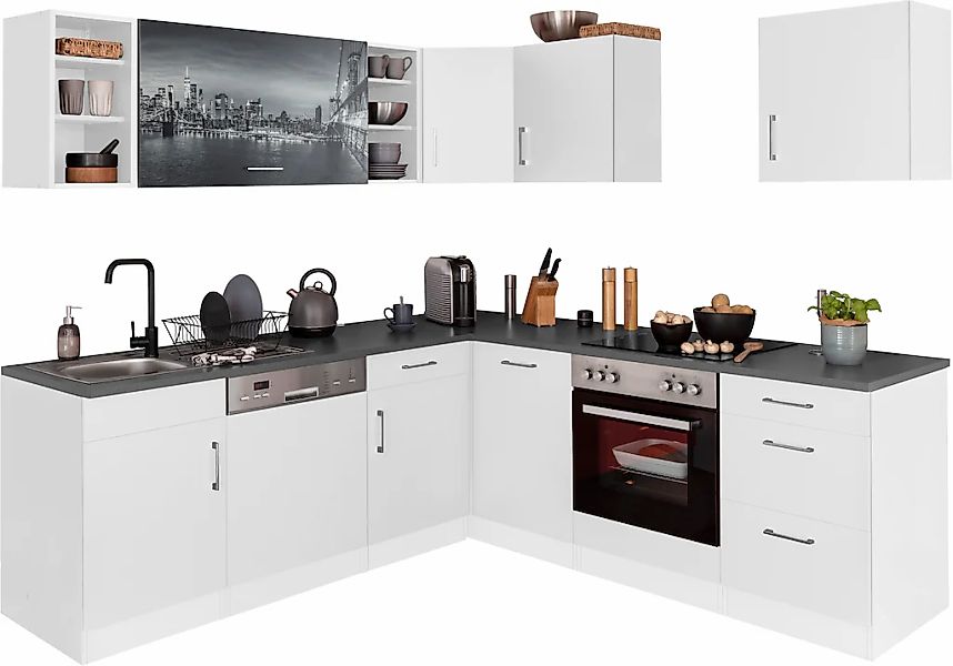 HELD MÖBEL Winkelküche "Paris", ohne E-Geräte, Stellbreite 220/220 cm günstig online kaufen