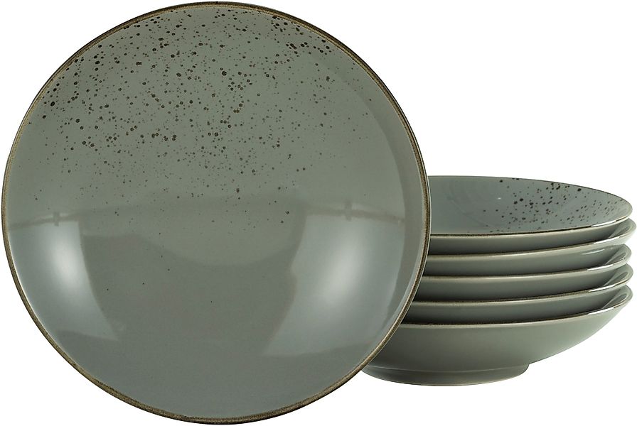 CreaTable Suppenteller »Essteller NATURE COLLECTION« Teller Set für 6 Perso günstig online kaufen