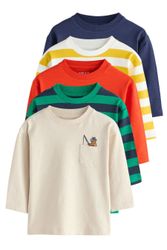 Next Langarmshirt Langarm-Shirts, 5er-Pack (5-tlg) günstig online kaufen