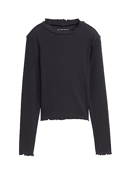 TOM TAILOR Langarmshirt mit Rippstruktur günstig online kaufen