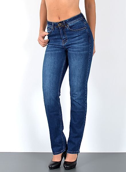 ESRA Straight-Jeans Damen Jeans Straight Leg günstig online kaufen