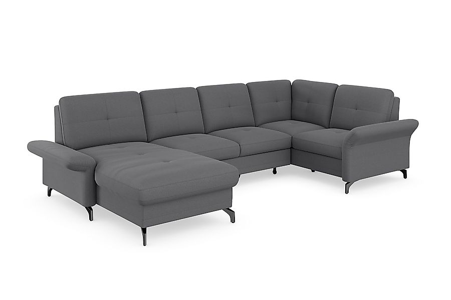 PLACES OF STYLE Wohnlandschaft »Calando U-Form« wahlweise mit Bettfunktion, günstig online kaufen