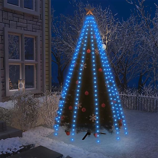 Weihnachtsbaum-lichternetz Mit 300 Leds Blau 300 Cm günstig online kaufen