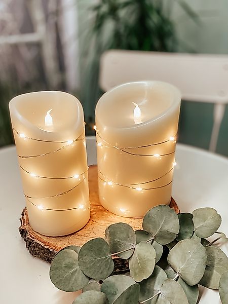 Hellum LED-Wachskerze 3-D Flamme,Tropfenf. 525113 günstig online kaufen