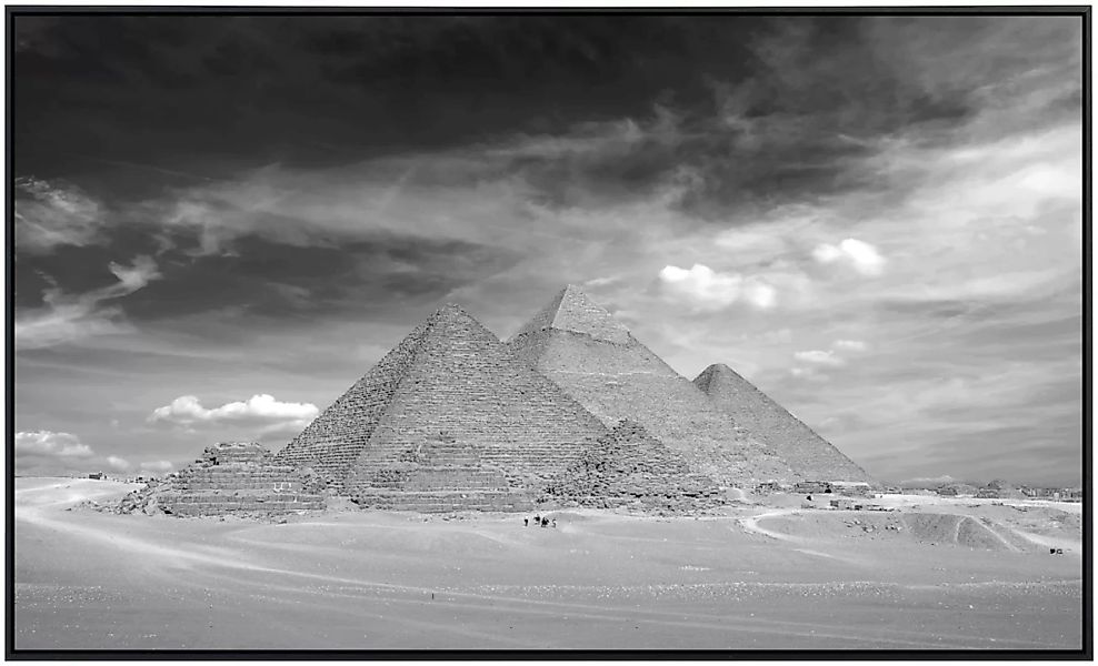 Papermoon Infrarotheizung »Pyramiden Schwarz & Weiß« günstig online kaufen