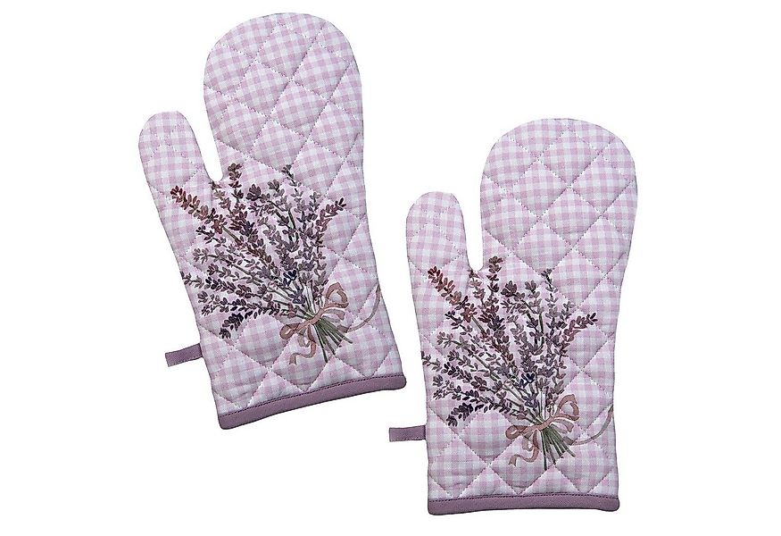 Clayre & Eef Topfhandschuhe Lavender Garden, (Set, 2-tlg., 2-teilig), Ofenh günstig online kaufen