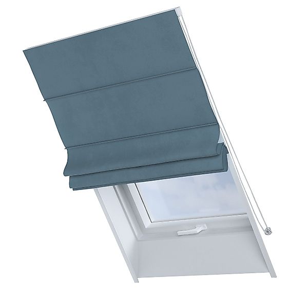 Dekoria Dachfenster-Raffrollo Rimini, blau, 50 x 60 cm günstig online kaufen